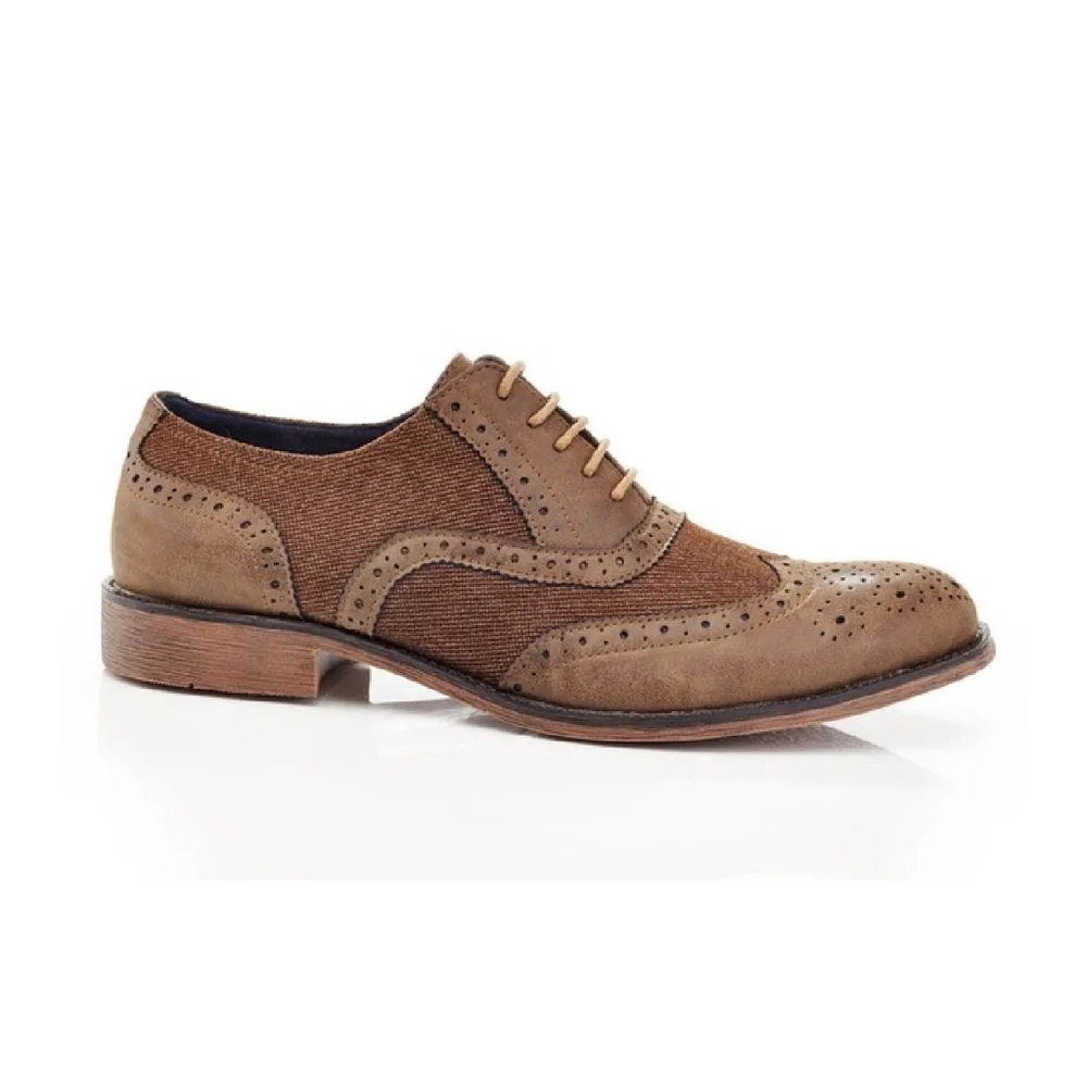 Henry Ferrera Men's Two-Tone Casual Oxford Shoes